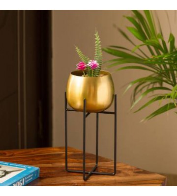 Planter Pot With Crossed Stand